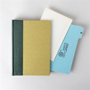 Rigid notebook Green file collection