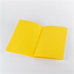 White, yellow and gold embossed Finally notebook