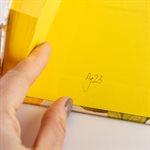 Carnet citron carré (petit) aux pages jaunes