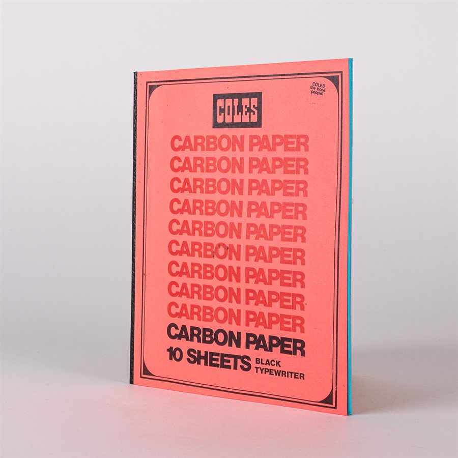 Small 40-page Carbon notebook Red cover, blue pages