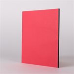 Petit cahier Carbone de 40 pages Couverture rouge, pages roses