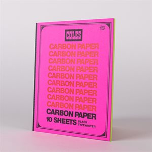 Petit cahier Carbone de 40 pages Couverture rose, pages vertes