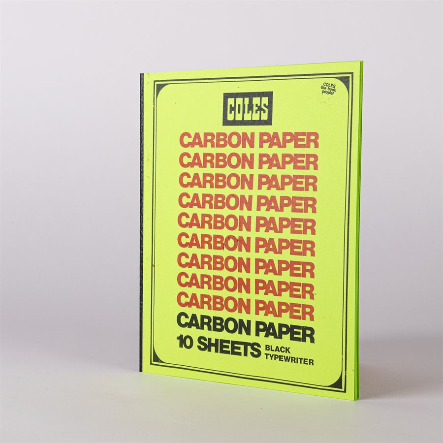 Petit cahier Carbone de 40 pages Couverture verte, pages vertes
