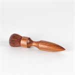 Large makeup brush in wood and goat hair