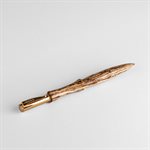 Stylo roller en bois avec capuchon en métal