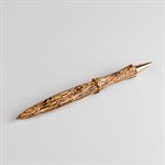 Stylo roller en bois avec capuchon en métal