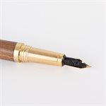 Fountain pen with refillable cartridge (Brown Ebony from Bolivia)