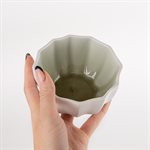 Porcelain umbrella bowl with green interior