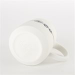 Porcelain coffee cup, green interior