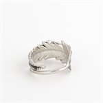 Silver Ostrich Fern Leaf Ring