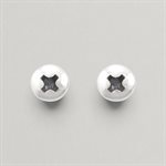 Phillips Screw Stud Earrings in polished silver
