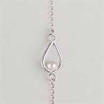 Bracelet Goutte et perle d’eau douce – perle blanche – P / M