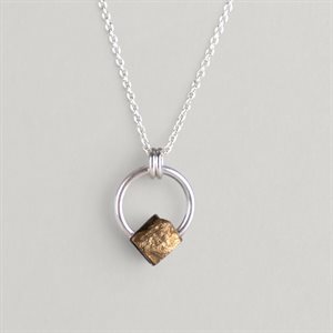 Pyrite and Circle Pendant