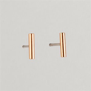 Boucles d’oreilles Symbole Barre oblique en or fusionné