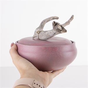 Handmade ceramic pet urn 1