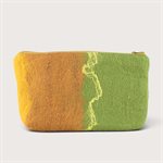 Grande pochette en laine feutrée - Verte 3