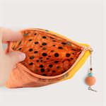 Medium Felted Wool Pouch - Orange 