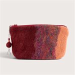 Moyenne pochette en laine feutrée - Rouge 