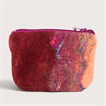 Petite pochette en laine feutrée - Mauve 5