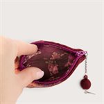 Petite pochette en laine feutrée - Mauve 5