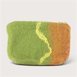 Small Felted Wool Pouch - Green 