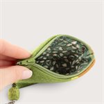 Small Felted Wool Pouch - Green 