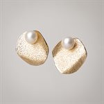 Boucle d'oreille Flora 3 en 1 en argent avec perle
