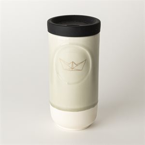 Green carry on coffee tumbler - Boat
