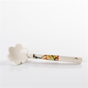 Ceramic tea spoon, flower Rococo model 5