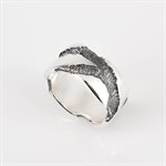 11mm marbled engraved silver bangle size 12¾