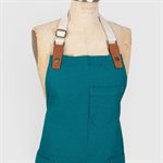 Handmade Cotton and Recycled Leather Apron – 6