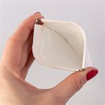 Glasses case, classic model, white and gold 