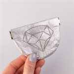 Tyvek wallet, diamond model, silver and gray