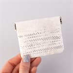 Tyvek wallet, dotted model, white and silver