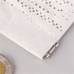 Tyvek wallet, dotted model, white and silver