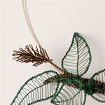 Lace pendant, dark green Autumn model