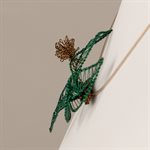 Pendentif en dentelle, modèle automne vert foncé