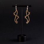 Lace earring, Bronze Entrelacs model